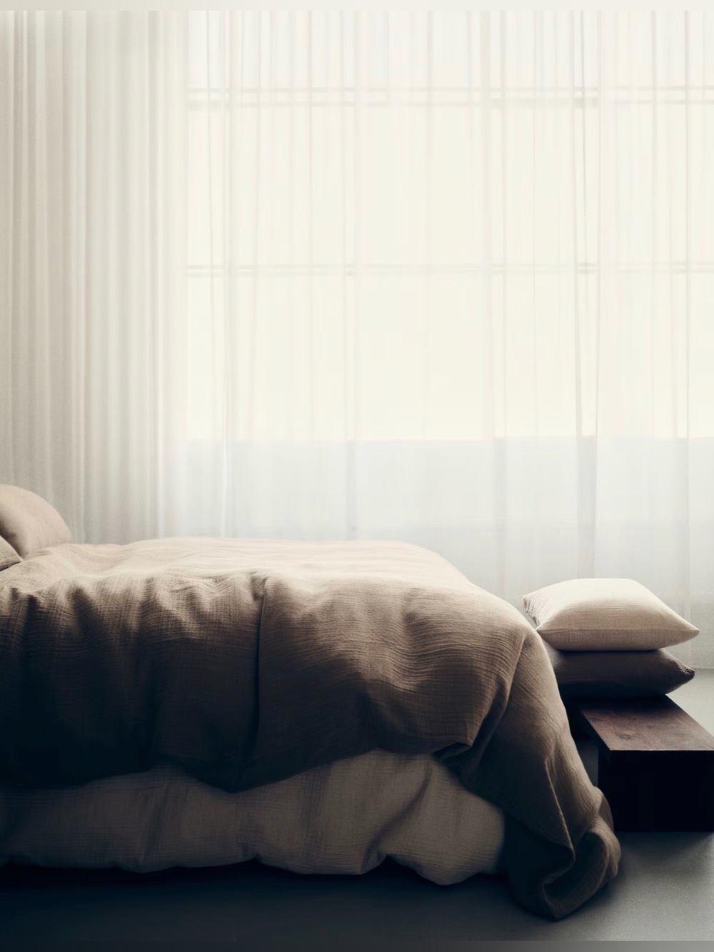 h+m muslin gauze duvet set